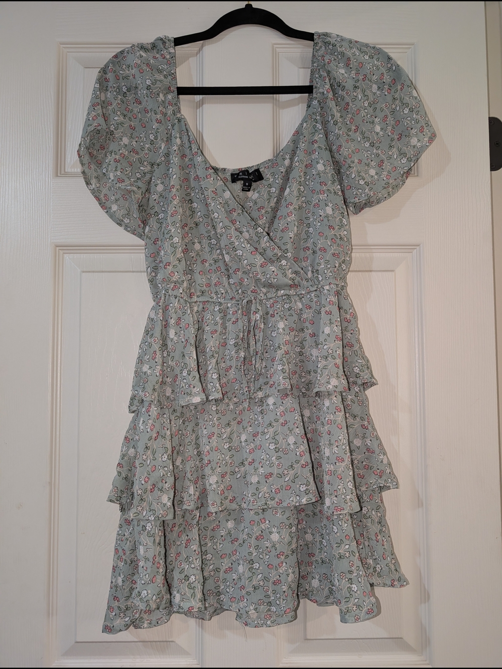 Sage Green Mini Dress